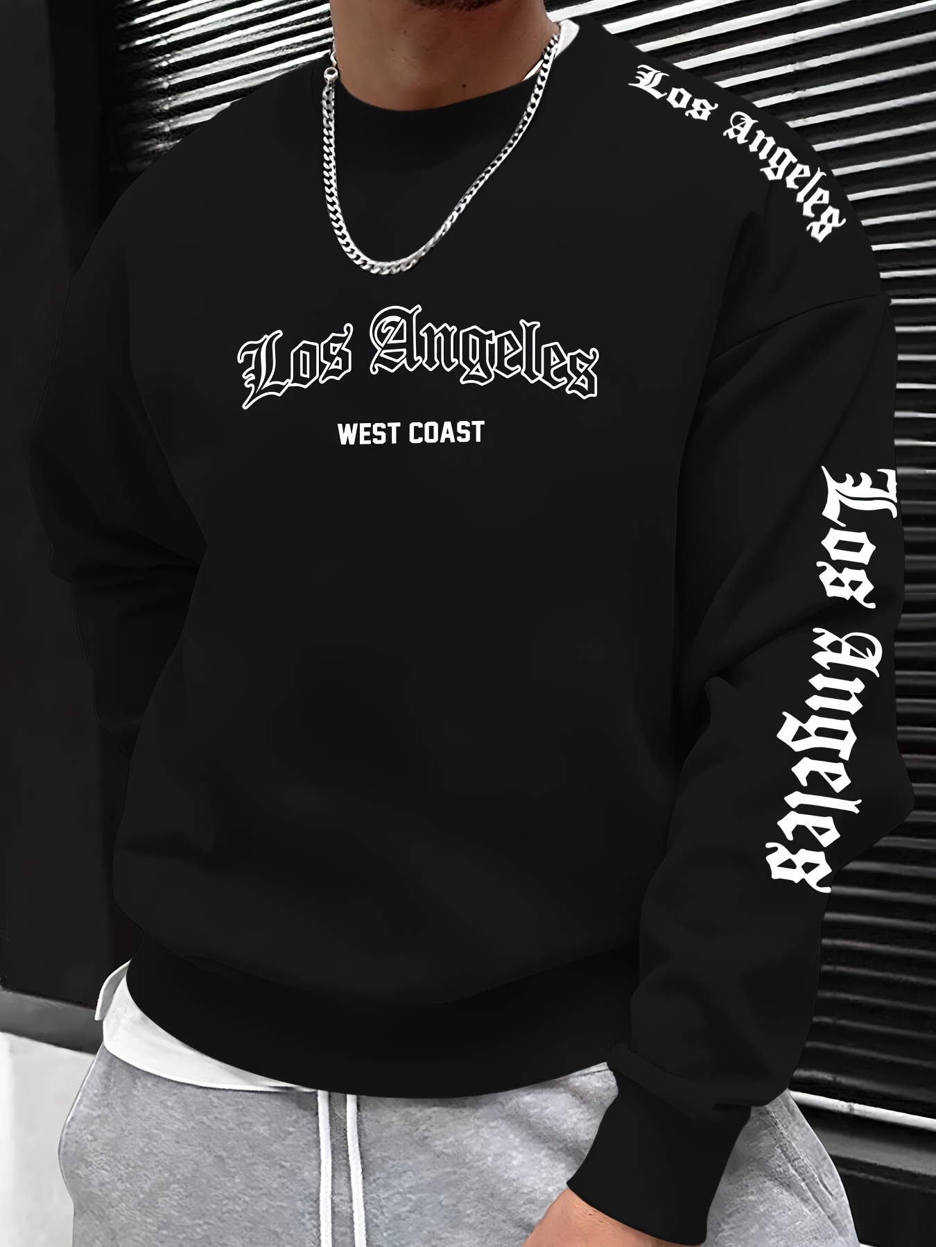 Street Fashion Winter - เสื้อสเวตเตอร์คอกลมพิมพ์ลายตัวอักษรสำหรับผู้ชาย ฤดูใบไม้ร่วง/ฤดูหนาว 2026 - สวมใส่สบาย นุ่มสบาย
