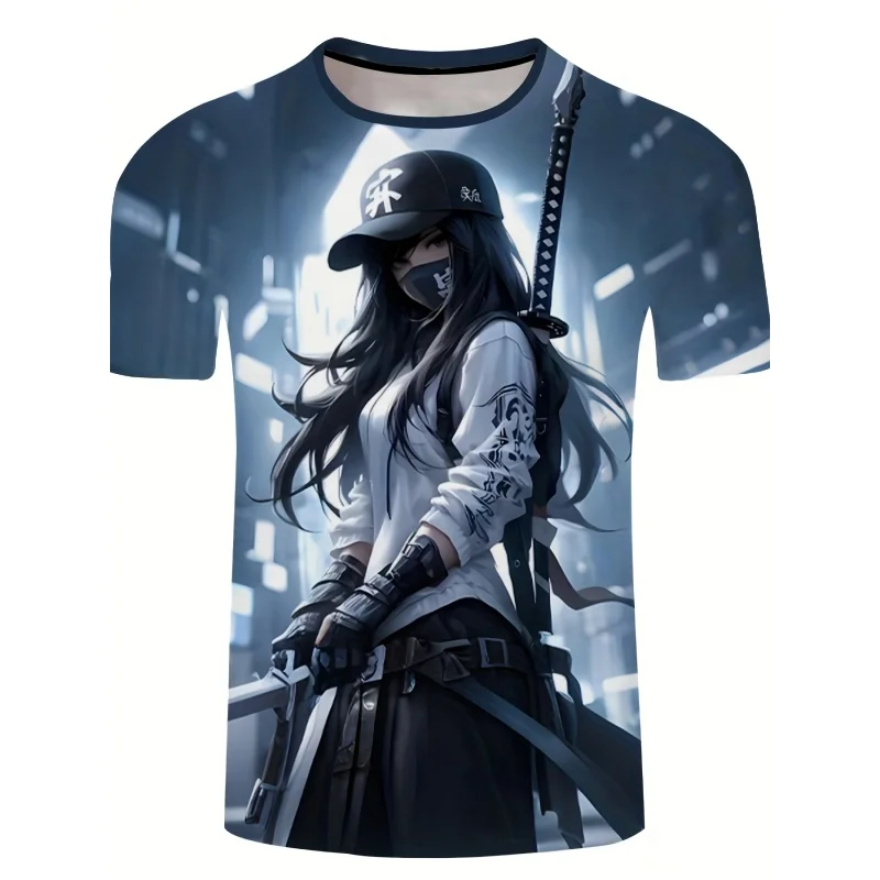 Street Fashion For Boy - เสื้อยืดพิมพ์ลาย 3 มิติ ลายงูผีเสื้อเท่ๆ สำหรับผู้ชาย เสื้อยืดลายการ์ตูนสีสันสดใส