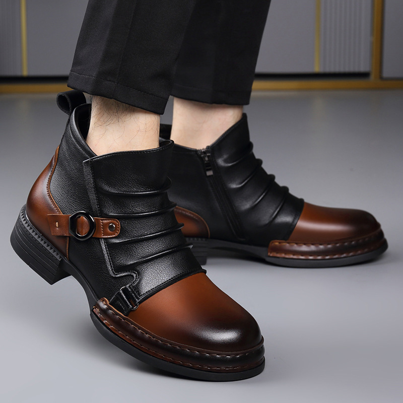 รองเท้าบูทข้อสั้นสไตล์เรโทรสำห - Street Fashion Designers บทวิจารณ์และราคา