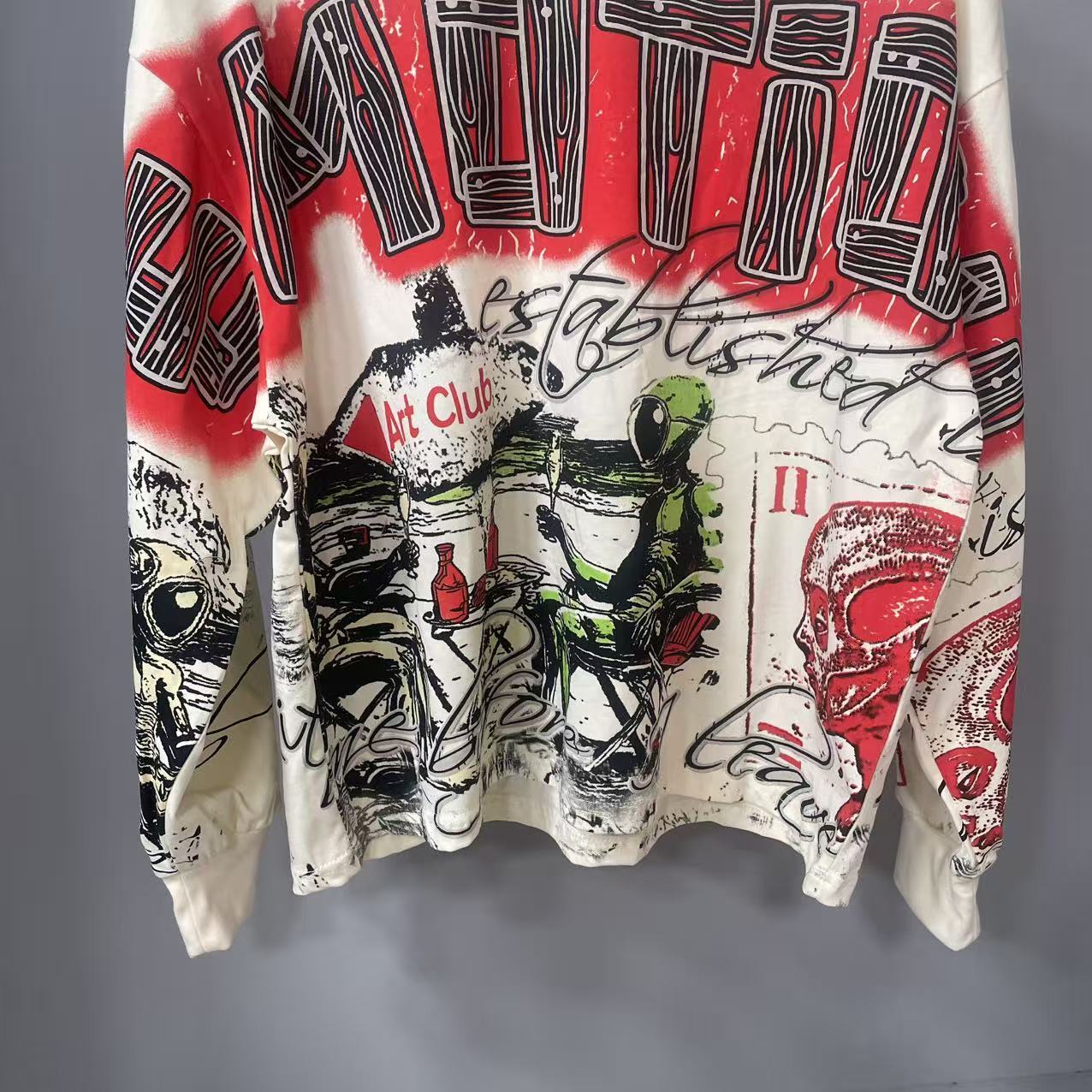 เสื้อยืดแขนยาวดีไซน์เนอร์คุณภา - Street Fashion Designers บทวิจารณ์และราคา