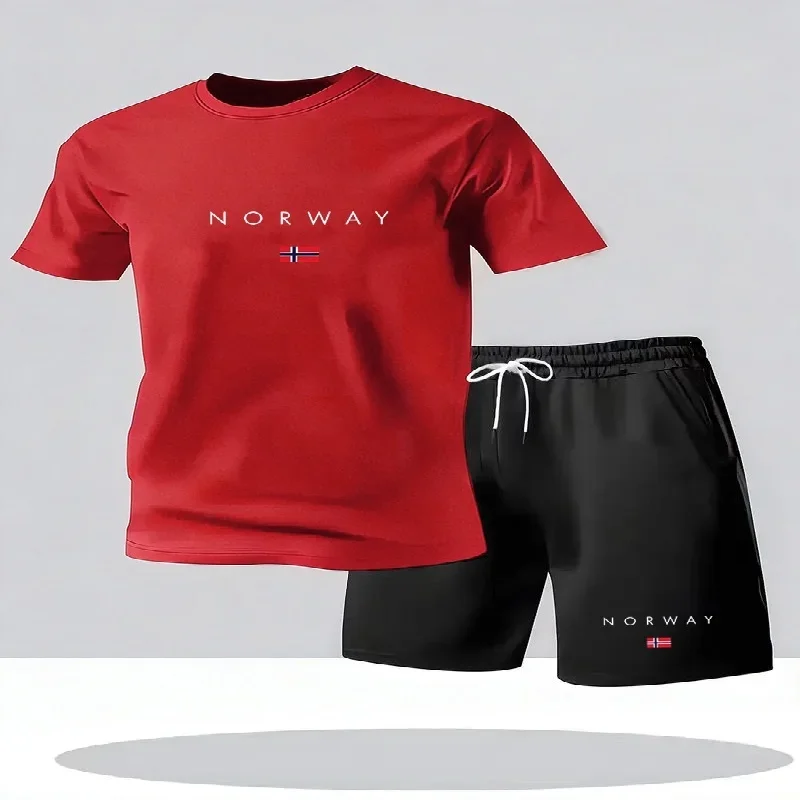ชุดเซ็ตเสื้อยืดแขนสั้นกางเกงขา - Street Fashion Summer 2026 บทวิจารณ์และราคา