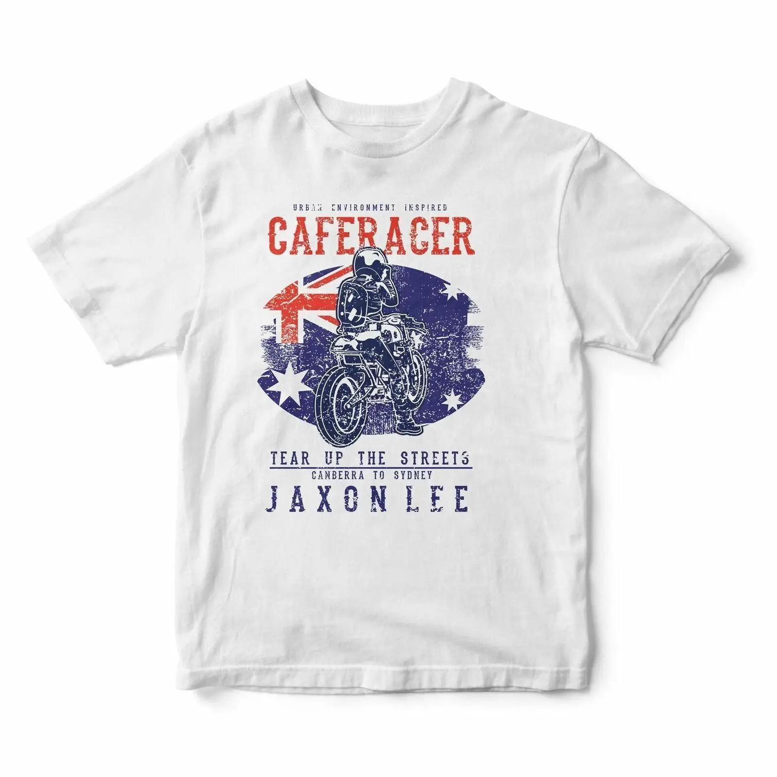 เสื้อยืดลายรถมอเตอร์ไซค์วิบากส - Street Fashion Australia บทวิจารณ์และราคา