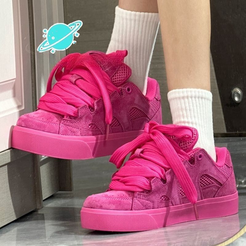 รองเท้าผ้าใบผู้หญิงทรงหนา สไตล - Street Fashion Designers บทวิจารณ์และราคา