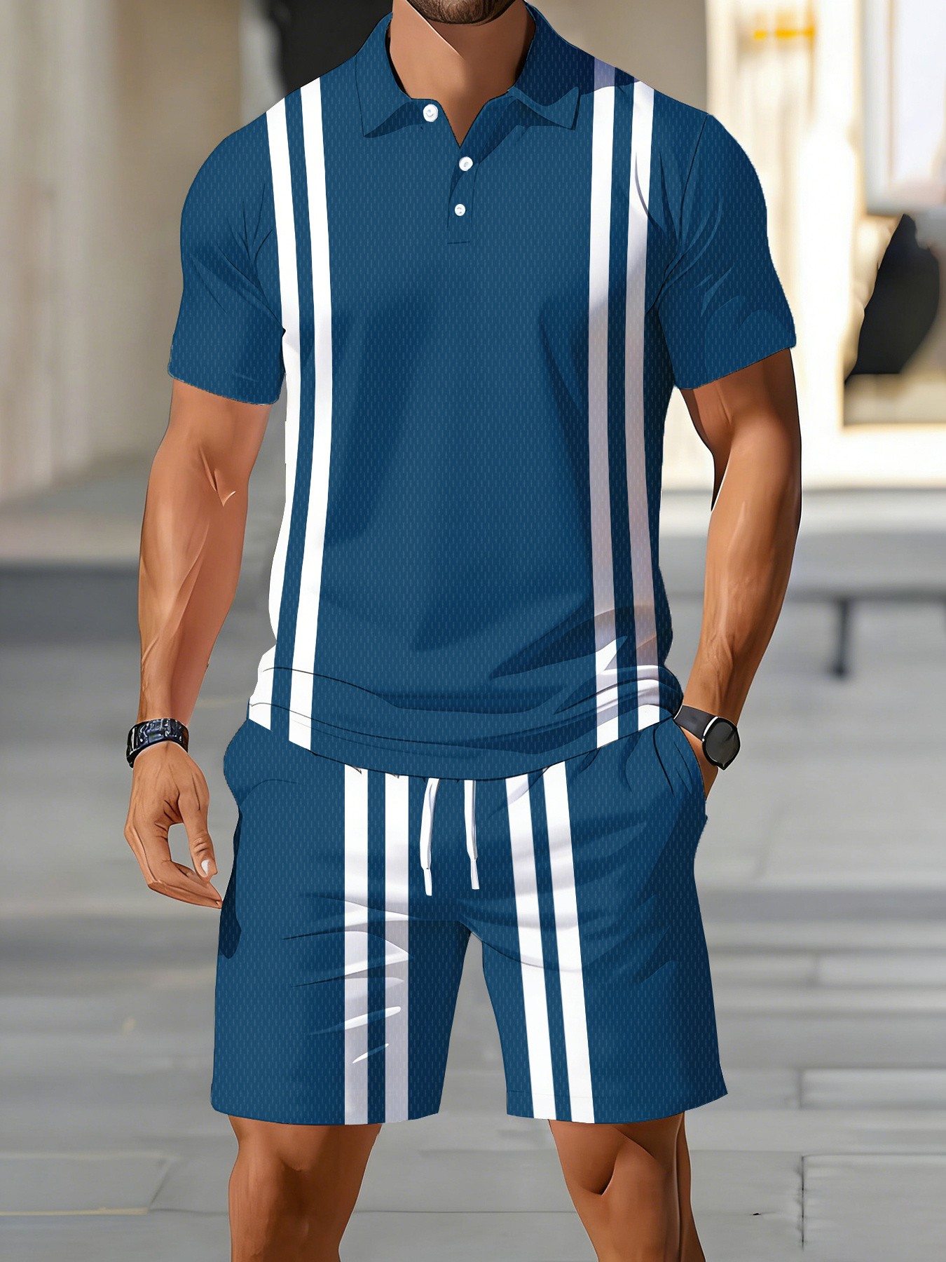 เสื้อโปโลแขนสั้นผู้ชายดีไซน์ให - Street Fashion Designers บทวิจารณ์และราคา