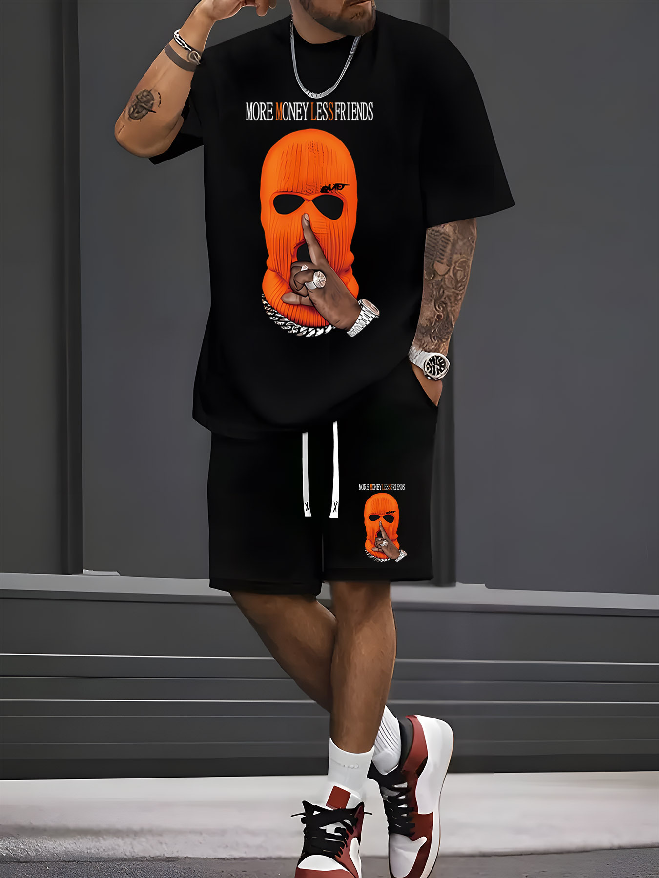 ชุดเซ็ตเสื้อยืดแขนสั้นกางเกงขา - Street Fashion Summer 2026 บทวิจารณ์และราคา