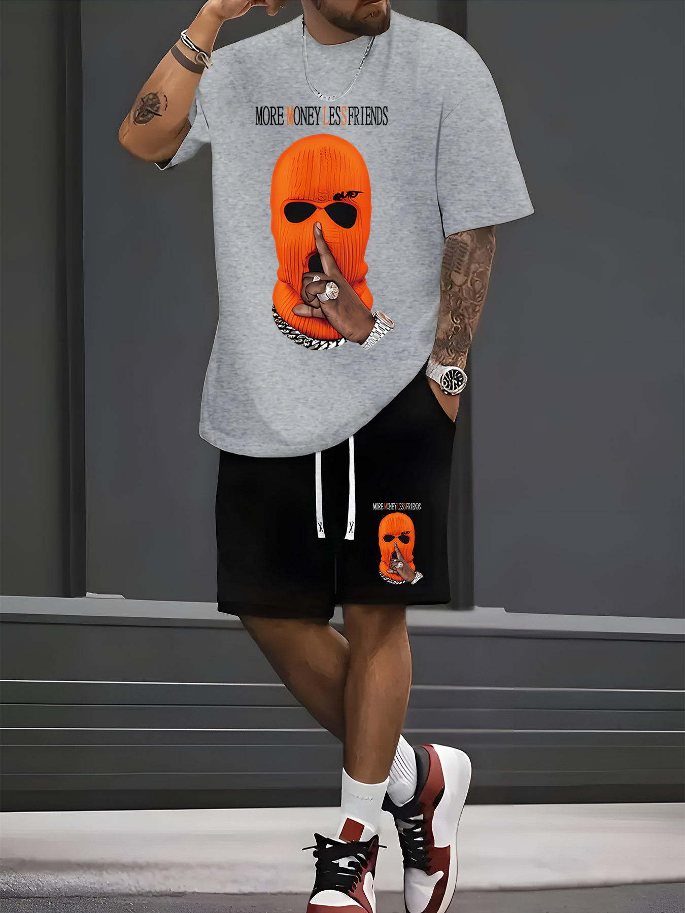 ชุดเซ็ตเสื้อยืดแขนสั้นกางเกงขา - Street Fashion Summer 2026 บทวิจารณ์และราคา