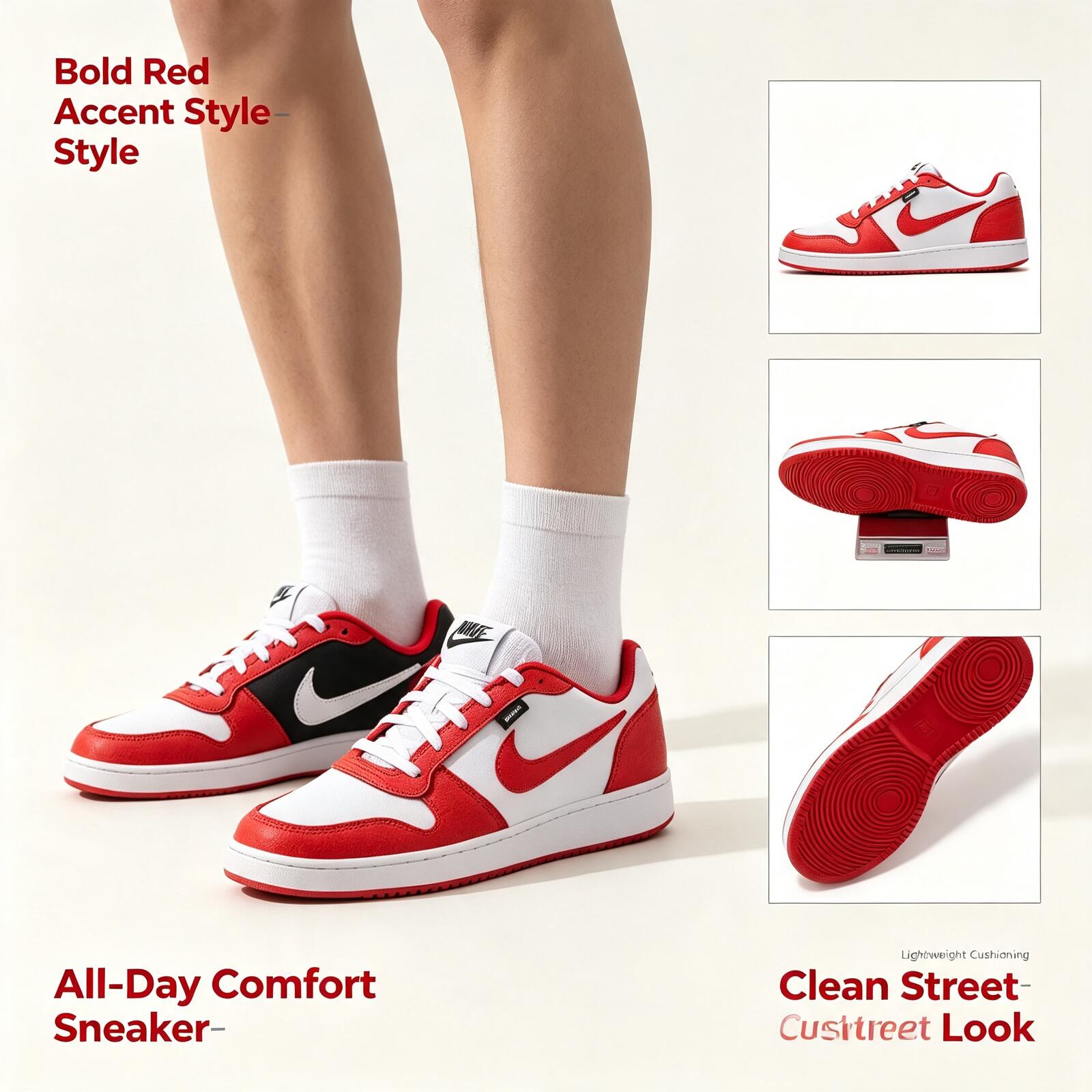 รองเท้าผ้าใบผู้ชาย Nike รุ่น E - Street Fashion Nike บทวิจารณ์และราคา
